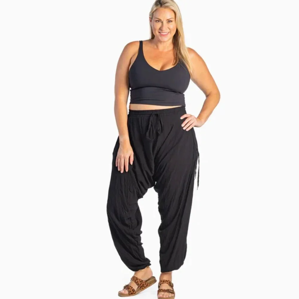 Black Bundle: Jumpsuit + Miami Jogger + Savannah Harem Pants - Picture 6 of 12